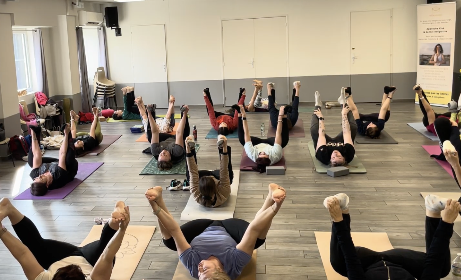 Cours de yoga collectif